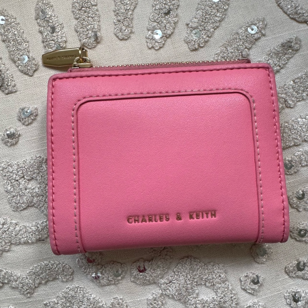 Charles & Keith Vibrant Pink Wallet